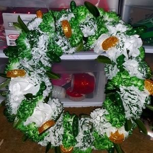 St. Patrick's day flower wreath